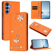 Výklopná peňaženka Ballet Girl s RFID blokovaním pre Samsung Galaxy