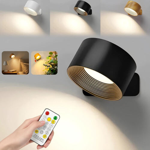 Infinity wandlamp, oplaadbaar, dimbaar, magnetisch, 360