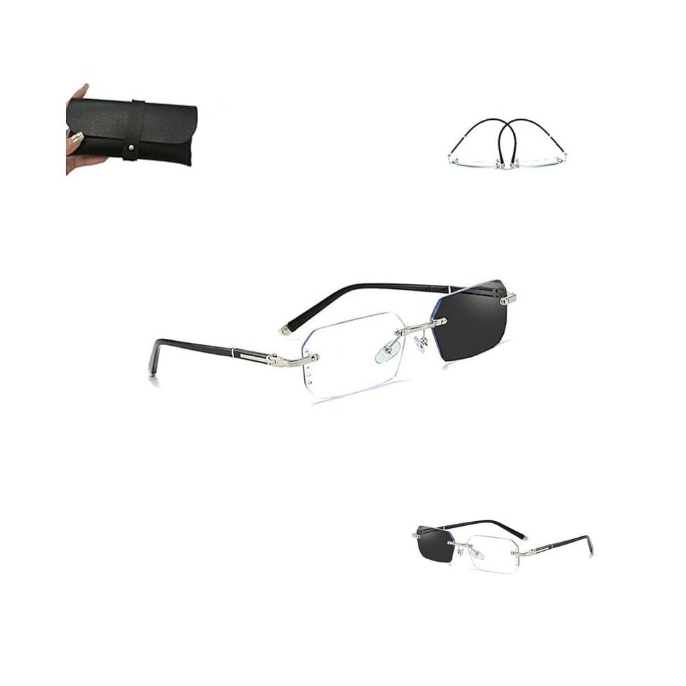 Geteyecare Pro Glasses, Geteyecare Clarity Blue Glasses, Automatic Zoom Eyeglasses for Men/Women,Self Adjusting Glasses Auto Focus