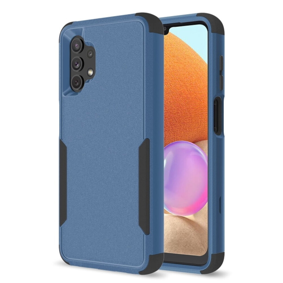Heavy Duty 3-Layer Bumper Case For Samsung Galaxy A32 5G 6.5", Shockproof & Dropproof, Full Body Rubber Armor, + Blue/Black 9482726230731