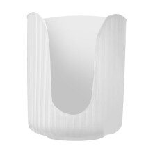 Plastic Kitchen & Bathroom Cup Holder Organizer with Vertical Stripes – Compatible with Standard Paper Cups