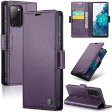 CaseMe Leather Wallet Case for compatible with Samsung Galaxy S20 FE – RFID Blocking, Magnetic Clasp, Kickstand, Card Holder