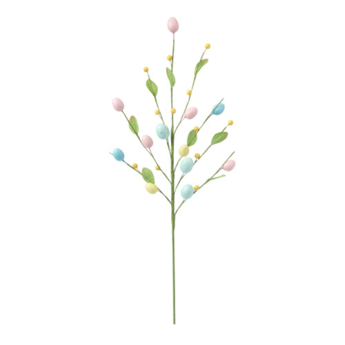 Easter Floral Egg Picks Artificial Flower Branches 4 Pcs