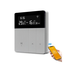 LCD liquid crystal thermostat water floor heating temperature controller mobile phone wifi intelligent remote voice control,Compact and Stylish