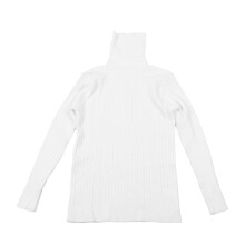 Pull léger en maille pour femme, col roulé à manches longues et col montant, coupe ajustée, maille côtelée extensible, pull doux et chaud