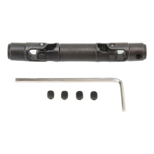 Robust And Durable Steel Driveshafts for Axial1/24SCX24, Upgrade Parts with Adjustable Length Drive Shaft, High Quality Metal for Maximum