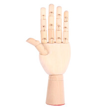 Wooden Articulated Hand Model for Drawing 12cm Left Hand Beginner-Friendly