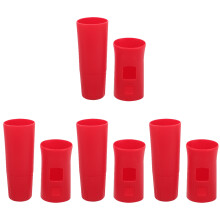 4Ensembles Coques Micro Rouges, Manchettes Souples Pour Micro Sans Fil