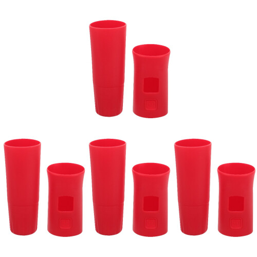 4Ensembles Coques Micro Rouges, Manchettes Souples Pour Micro Sans Fil