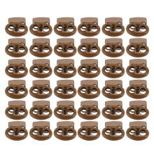 Replacement Drawstring Cord Locks, Plastic Cord Locks with Spring Toggle, DIY Crafting Fasteners for Lanyards Bags Tents, Shock Cord Adjusters for