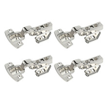 Concealed Hinge for Frameless Cabinets, Durable Steel Concealed Hinge with Easy to Install Design, Soft Close Cabinet Hinge for Kitchen Bathroom,