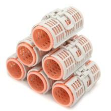 Breathtaking Beauty, Air Permeable Hair Curlers With Spring Clamp For Effortless Style, 6Pcs Set For Salon-Quality Results