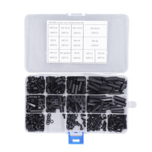 Efficient M3Nylon Hex Spacer Screw Nut Assortment Kit, Thermal Insulation Threaded Pillars for PCB Motherboard, Anticorrosive, Easy to Install