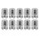 10PCS Cross Cable Clamp 316SS Silver 15