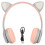 Colorful Cat Ear Bluetooth Headphones, Wired Mode Keeps the Party Going 1