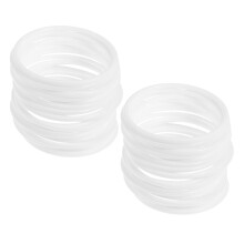 4Pcs Small Pink Glass Lotion Jars Travel Cream Containers with Lid