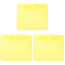 3Stk Multifunktionale Silikonmatte Gelb Für Kinder - Und Malspaß