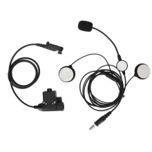 Halfgelaatshelmheadset, soepele en heldere communicatie, ontworpen voor buitenfietsen, ruisonderdrukking, microfoonarm, geschikt voor motorhelmen.