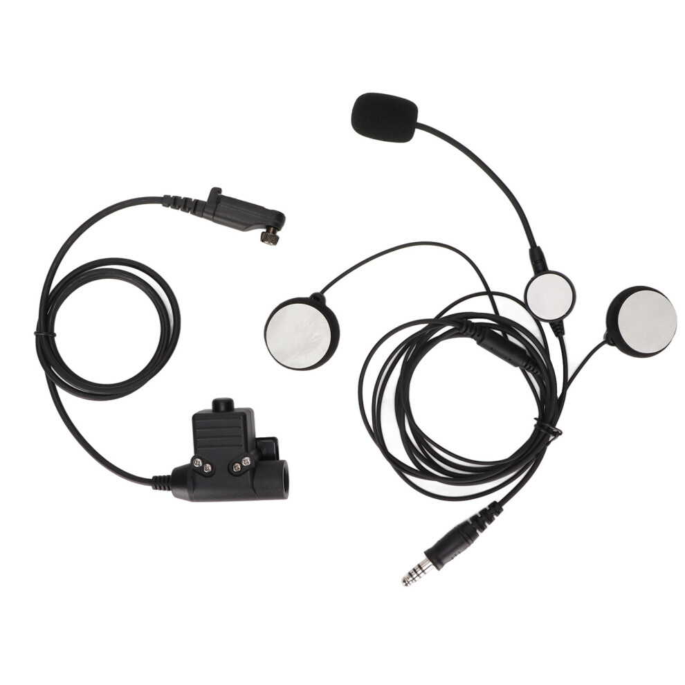 Motorcycle Helmet Headset With Smooth Clear Communication, Noise Cancelling, Boom Mic Microphone, Designed For Outdoor Biking, Half Face Open Helmet, 9175034921797