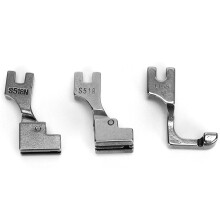 Concealed Zipper Foot for Sewing Machines, Compatible Part Number S518L Inspired Design, Steel Presser Foot with High Polish Finish, Adjustable for