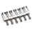 2Set 10,5 mm Gitarr Tremolo Bridge Sadlar för  Stratocaster Strat Telecaster Tele Elgitarr Tillbehör, Silver 2