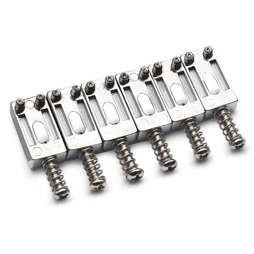 2Set 10,5 mm Gitarr Tremolo Bridge Sadlar för  Stratocaster Strat Telecaster Tele Elgitarr Tillbehör, Silver 1