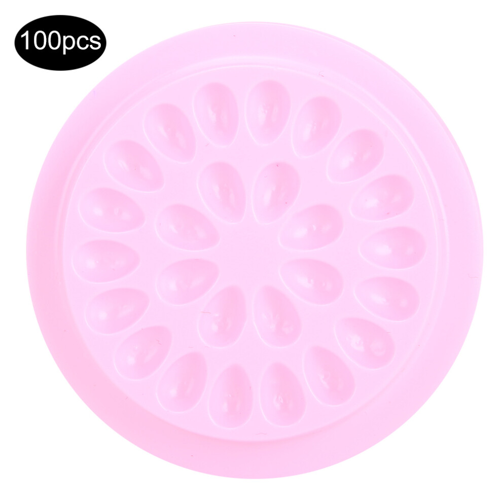 Professional Eyelash Glue Pallet, Disposable Beauty Tool For Adhesive Pigment Holding, Rich Colors Add A Touch Of Style, Convenient For Travel