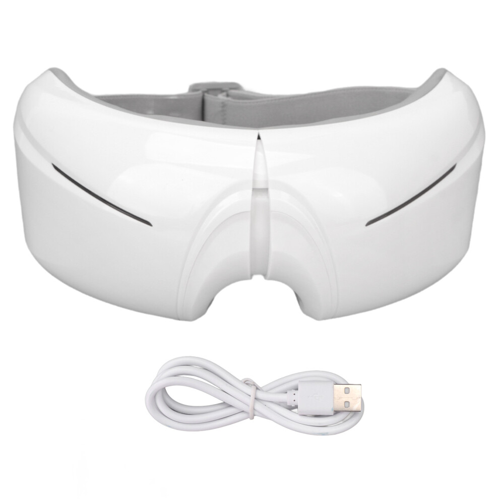 Portable Eye Massager, Skin Friendly Abs, Vibrates with3Gears, Adjustable Elastic Band, 180 Foldable, Rechargeable for On-The-Go Eye Care