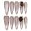 (M) Odorless Resin Cat Eye Nail Extensions 4
