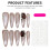 (M) Odorless Resin Cat Eye Nail Extensions 5
