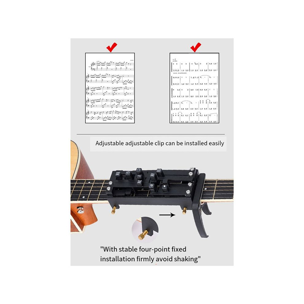 2X Guitar Aid Chords Trainer Educational Guitar Learning Aid Tool Teaching Practice Aid Practical For Kids Beginners 6032368548294