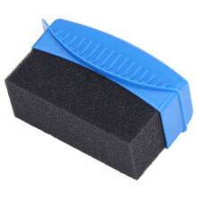Blue Tire Contour Dressing Applicator Pad for Wheel Polishing and Waxing