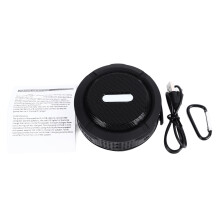 Kabelloser Bluetooth-Mini-Lautsprecher Wasserfest 3,7V 500mAh Schwarz