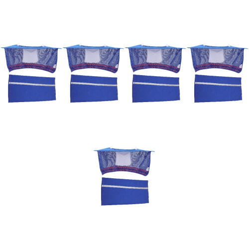 5Sets Reflecterend Hard Hat Accessoire Met Ademend Nekbescherm 1