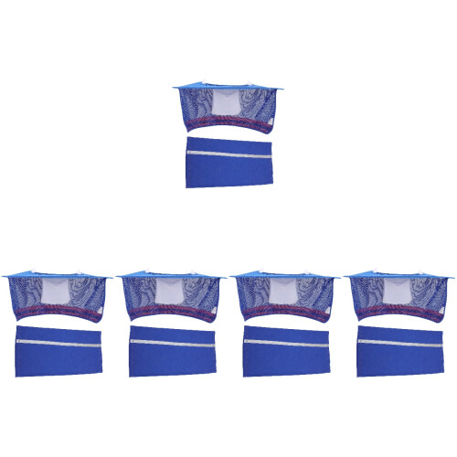5Sets Reflecterend Hard Hat Accessoire Met Ademend Nekbescherm 2