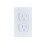 24 Pack Self-Closing Electric Outlet Covers for Child Proofing Safety Wall Socket Plates 10