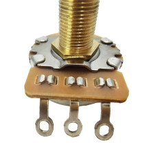 2X Potencjometr Splined Mały Potencjometr Elektryczny Gitara Basowa Efekt Wzmacniacz Tone Volume 28mm A250K