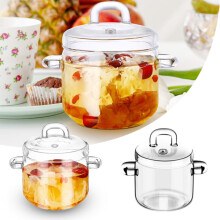 Melamine Tableware,Glass Saucepan With Lid Glass Stew Pot Heat Resistance Stovetop Cookware For Pasta Noodle Soup Milk