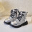 Children's Boots, Single Boots, British Sequin Strap, Side Zipper Short Boots 1