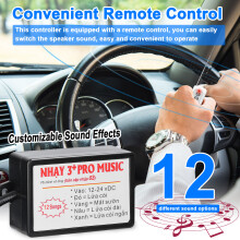 Horn Controller 12-24V 12 Sound Effects 88x58x35mm