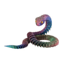 Decor de birou cu șarpe imprimat 3D, articulat flexibil, 23,62 in