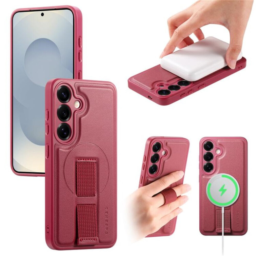 For Compatible With Samsung Galaxy S25+ 5G 6.7" Case With Belt Clip Holster And Kickstand Magsafe Magnetic Phone Cases,,For Galaxy S25+ 5G Red 9482726238119