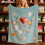 Coperta a forma di cuore in flanella, copriletto 2D, stile piatto 1