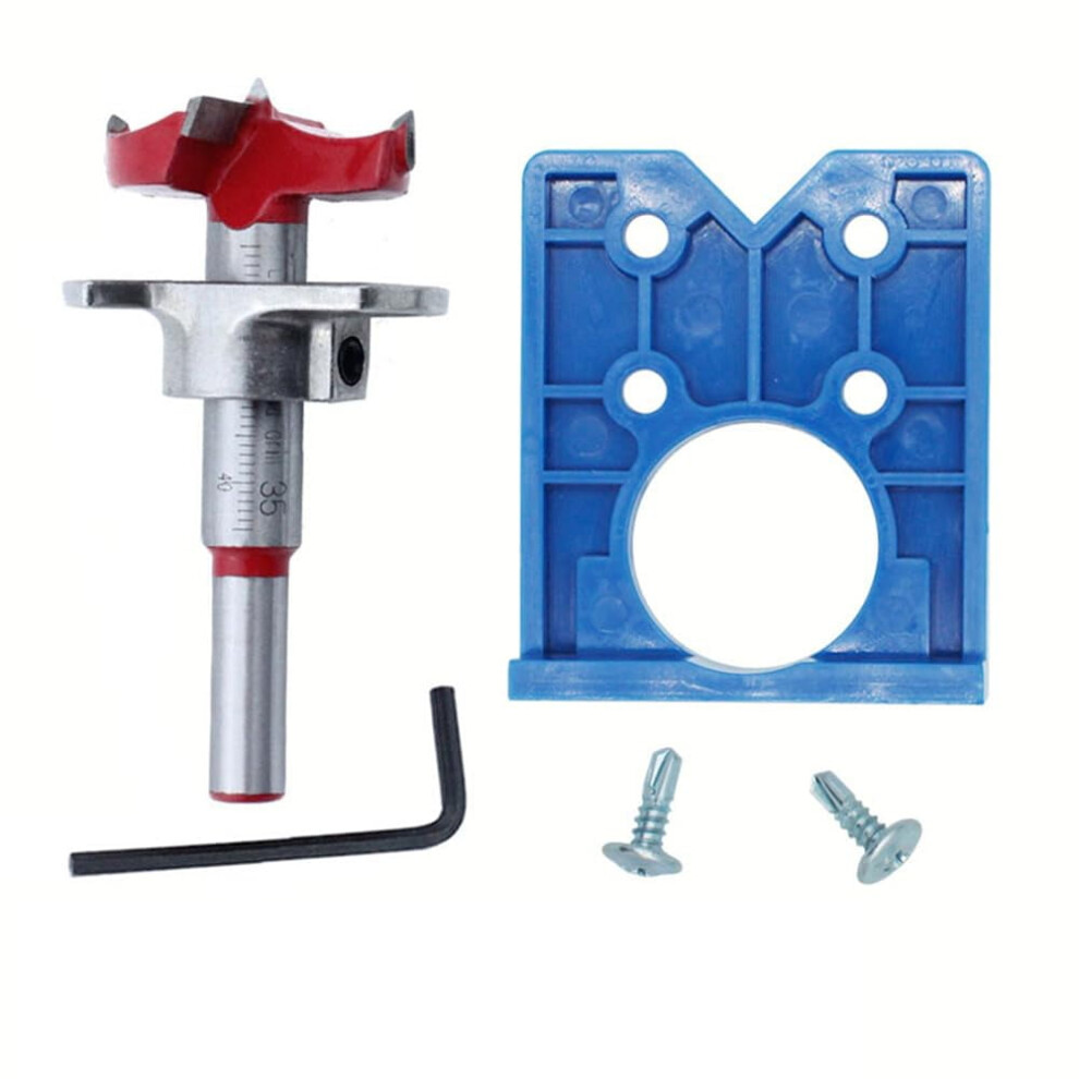 Hinge Hole Drilling Jig Set, 35Mm Concealed Guide For Woodworking Doors, Cabinets - Precision Tool For Accurate Drilling 9482726240150