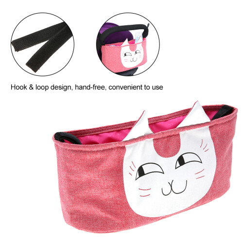 Multifunctional Storage Solution For Stroller, Spacious And Practical Organizer With Insulated Pockets, Universal Stroller Caddy Featuring Non Slip 1