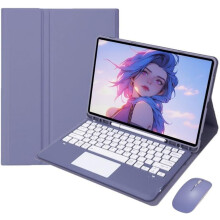 Slim Smart Keyboard Case Compatible with iPad 9.7" (5th/6th), iPad Pro 9.7" (2017/2018), Detachable Keyboard, Touchpad & Pen Holder