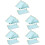 20Pcs Blue Paper Platters for Cookies Snacks 7
