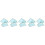 20Pcs Blue Paper Platters for Cookies Snacks 9