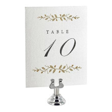 40X Menu Sign Stands Pack of Wedding Place Card, Table Numbers Holders for Restaurants, Cafes and Cake Shops