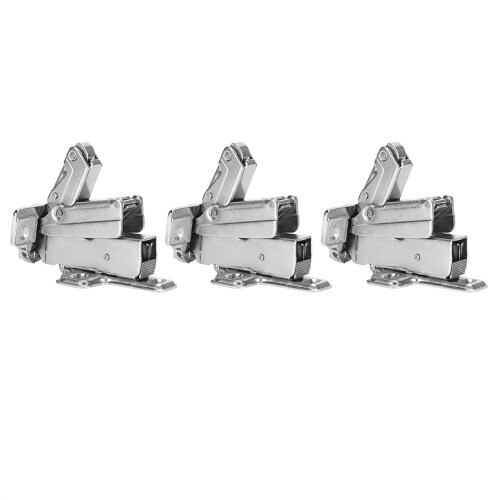 Self Closing Cabinet Hinges with Adjustable Mounting, Hydraulic Buffer Dampers Concealed Hinges for Frameless Cabinet Doors, Quiet Closure Hardware 2